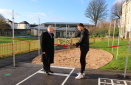 Henry Slade and David Woodgate Open New Playground at the Prep  School