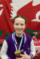 Olivia wins U13 fencing gold in Cardiff