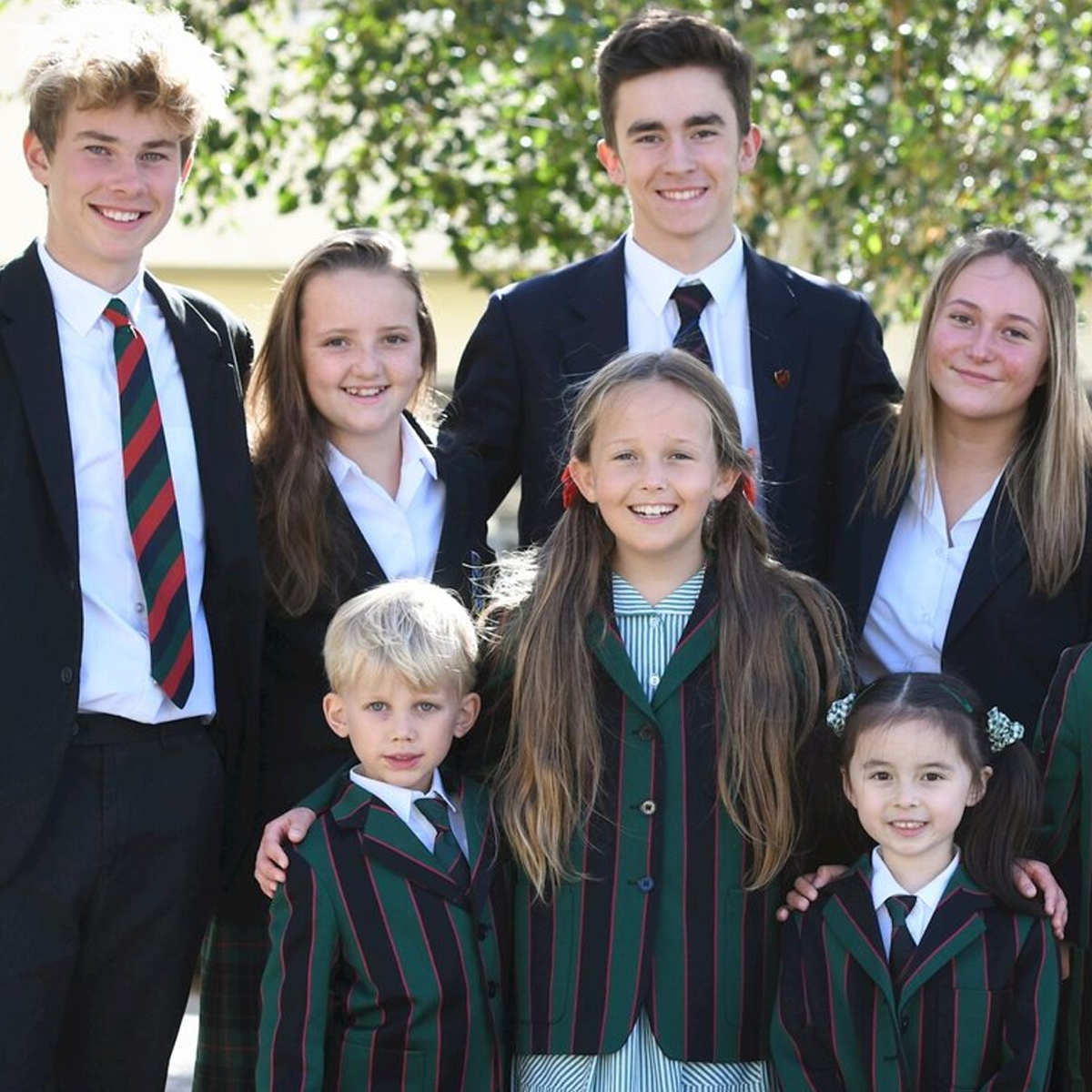 Pupils in school uniform